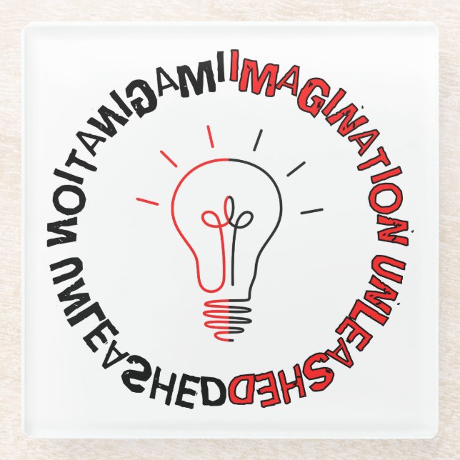 Posavasos De Vidrio Imaginación Unleasing 03.b (Anverso)