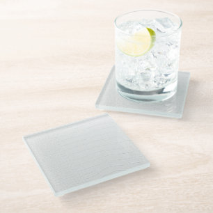 Posavasos De Vidrio Impresión de piel de cocodrilo blanca