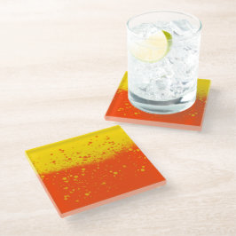 Posavasos De Vidrio Impresión minimalista de sol de verano