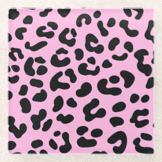 Posavasos De Vidrio Impresión Pastel Rosa