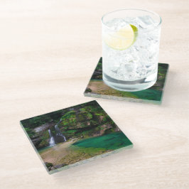 Posavasos De Vidrio Impresionante cascada Virje, Poster de Eslovenia
