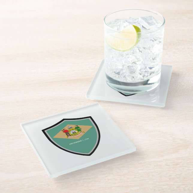 Posavasos De Vidrio Indicador Delaware (Angular)