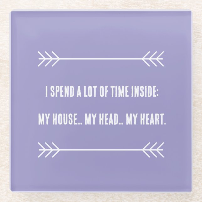 Posavasos De Vidrio INFJ Vibes (Anverso)