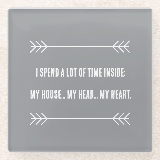 Posavasos De Vidrio INFJ Vibes (Anverso)