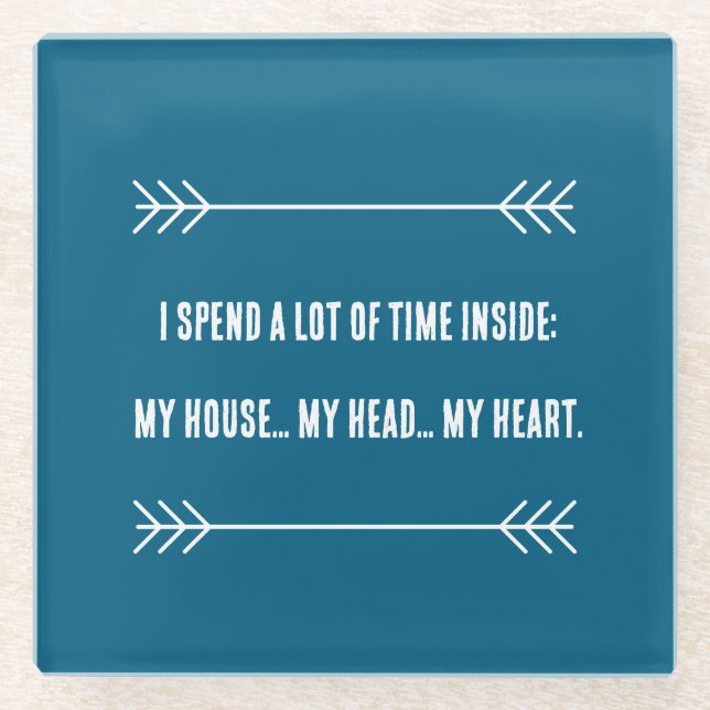 Posavasos De Vidrio INFJ Vibes (Anverso)