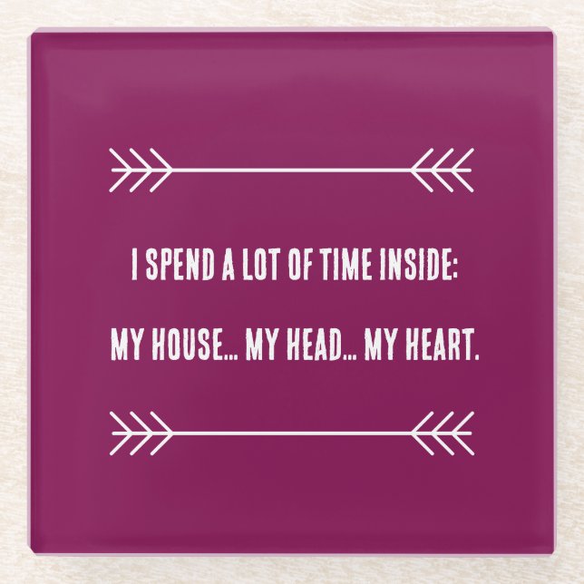 Posavasos De Vidrio INFJ Vibes (Anverso)