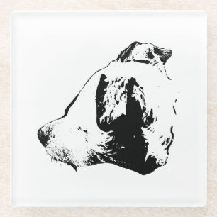 Posavasos De Vidrio Inked Watchful Friend
