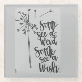 Posavasos De Vidrio Inspiración de Dandelion