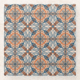 Posavasos De Vidrio Inspiración turca: Armada texturizada y Terracota