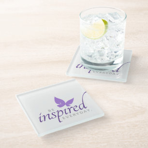 Posavasos De Vidrio Inspirador inspirarse en la mariposa cotidiana