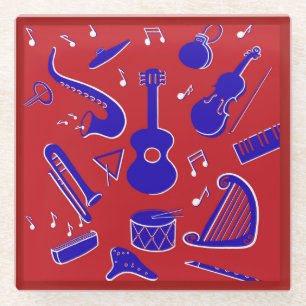 Posavasos De Vidrio Instrumentos musicales