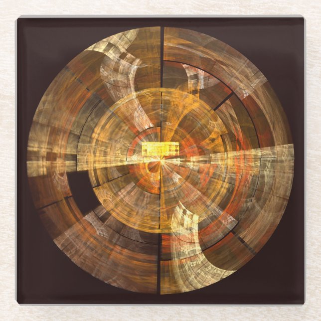 Posavasos De Vidrio Integridad Resumen de arte (Anverso)