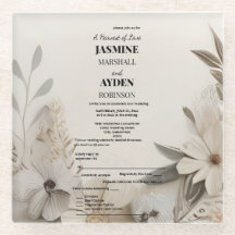 Invitaciones de boda personalizadas elegantes