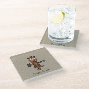 Posavasos De Vidrio Ippon-datara, herrero japonés: Personalizado Yokai