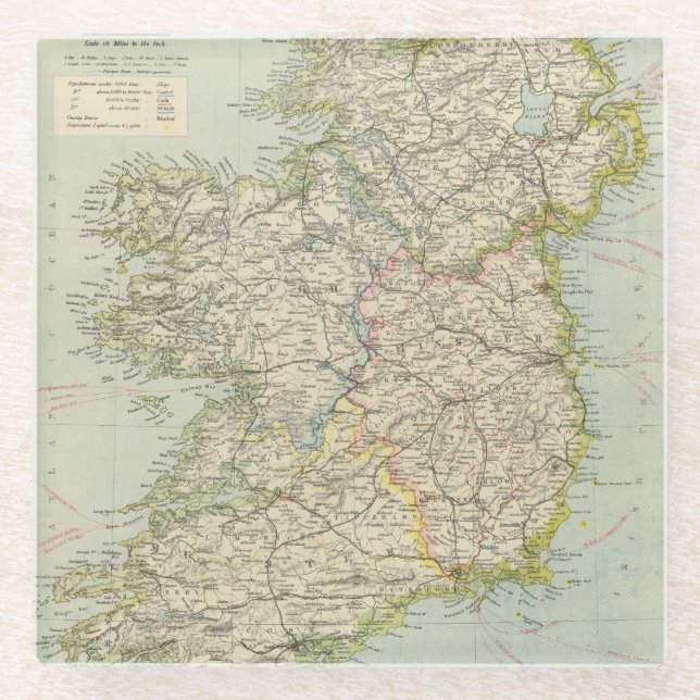 Posavasos De Vidrio Irlanda (Anverso)