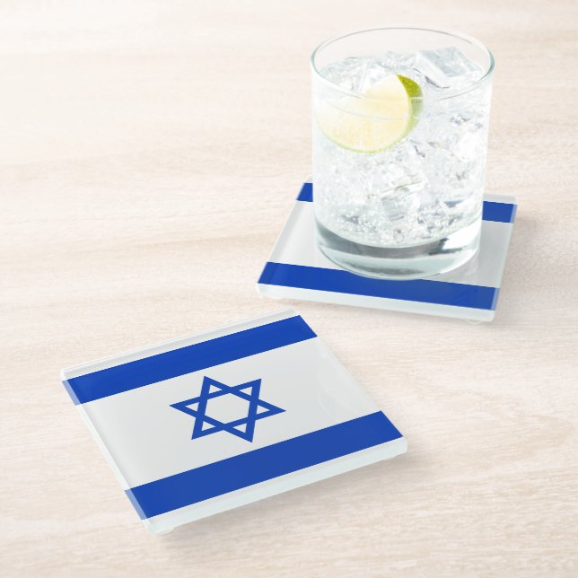 Posavasos De Vidrio israel-flag.ai (Angular)