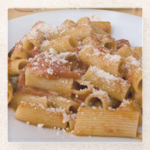 Posavasos De Vidrio Italia, Positano. Plato de exhibición de rigatoni