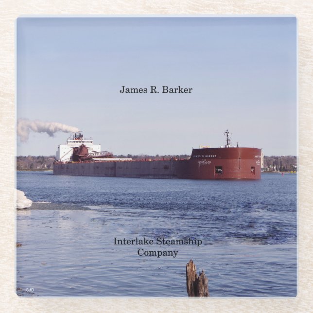 Posavasos De Vidrio James R. Monstruo de vidrio de barrido (Anverso)