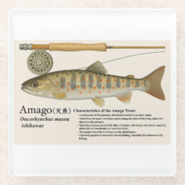 Posavasos De Vidrio Japanese Native Trout – Amago
