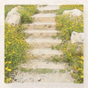 Posavasos De Vidrio Jardín acuático