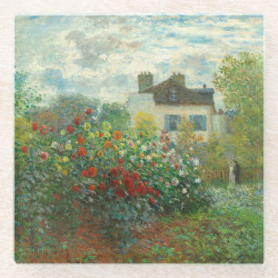 Posavasos De Vidrio Jardín de artistas monet en pintura argentina