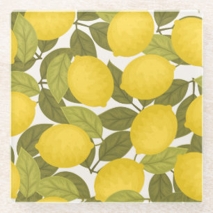 Posavasos De Vidrio Jardín de limoneros: Papel de escritorio inmaculad
