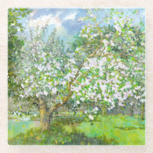 Posavasos De Vidrio Jardín floreciente