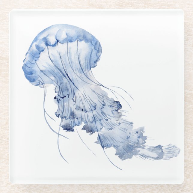 Posavasos De Vidrio Jellyfish (Anverso)