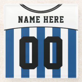 Posavasos De Vidrio Jersey de fútbol de personalizable