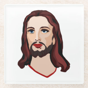 POSAVASOS DE VIDRIO JESUS CHRIST