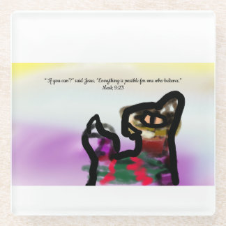 Posavasos De Vidrio Jesus faith