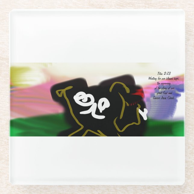 Posavasos De Vidrio jesus joy (Anverso)