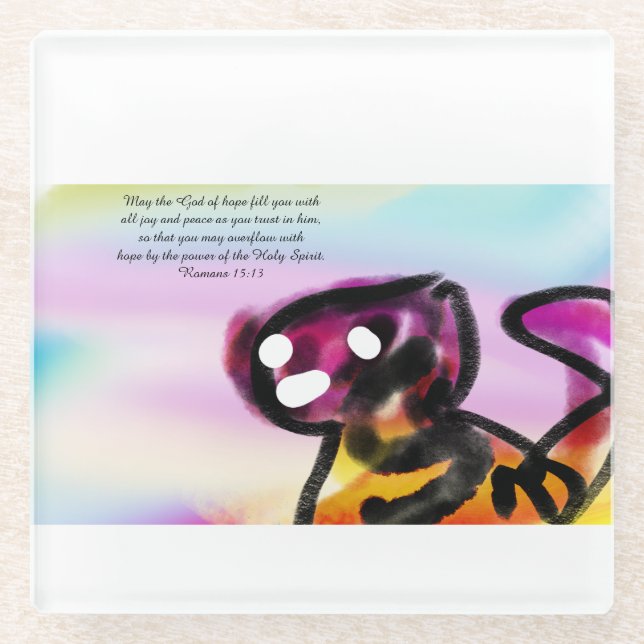 Posavasos De Vidrio jesus joy (Anverso)