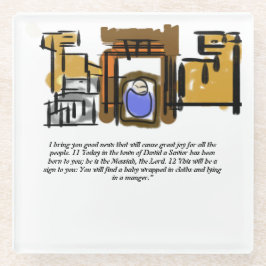 Posavasos De Vidrio Jesús nació