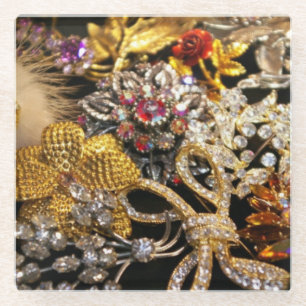 Posavasos De Vidrio Jewel - Soporte de vidrio