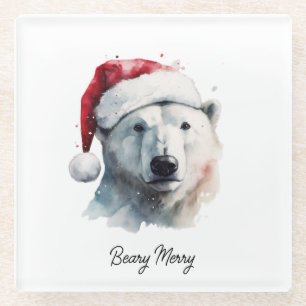 Posavasos De Vidrio Jingle Bear Joy, personalizado