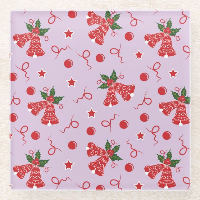 Posavasos De Vidrio Jingle Bells (Anverso)