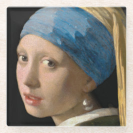 Posavasos De Vidrio Johannes Vermeer, Chica de Pearl Earring
