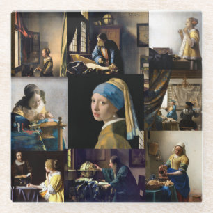 Posavasos De Vidrio Johannes Vermeer - Masterpieces Patchwork