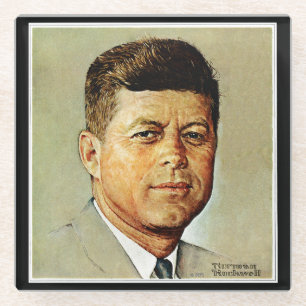Posavasos De Vidrio John F. Kennedy EN MEMORIAM 2