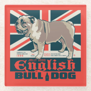 Posavasos De Vidrio Jolly Good English Bulldog