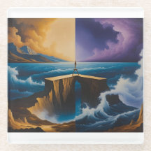 Posavasos de vidrio Journey Between Worlds