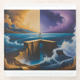 Posavasos de vidrio Journey Between Worlds