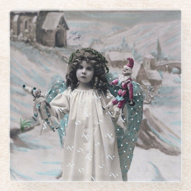 Posavasos De Vidrio Joyeux Noel (Anverso)