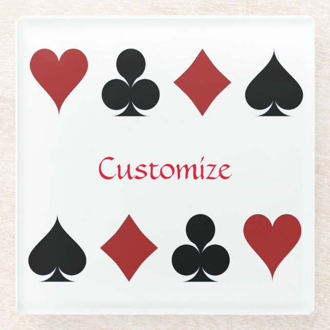 Posavasos De Vidrio Juego de cartas con Thunder_Cove (Anverso)