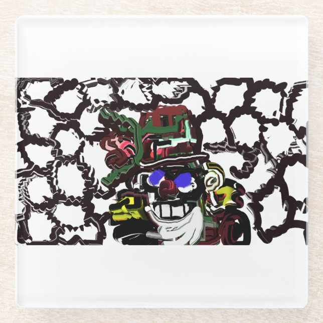 Posavasos De Vidrio Jugador de nueces (Anverso)