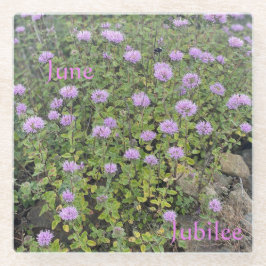 Posavasos De Vidrio June Jubilee Glass Coaster