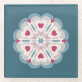 Posavasos De Vidrio Kaleidoscopio de latido