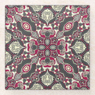 Posavasos De Vidrio Karakoko ucraniano: Diseño de bufanda en el cuello