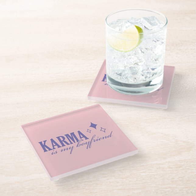 Posavasos De Vidrio Karma is My Boyfriend (Angular)